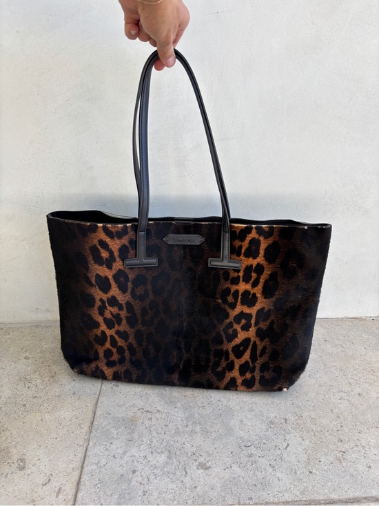 Tom Ford Handbags - Tom Ford Leopard Print Tote - Brown and Black